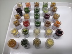 Samples of various food sources used to establish reference data for comparison with archaeological sources.